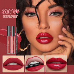 MAEPEOR creamy lip liner glides on with soft texture