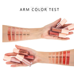 MAEPEOR lipgloss set packaging and six-shade case for gifting.