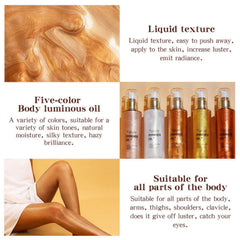 MAEPEOR Shimmer Body Luminizer packaging with color options