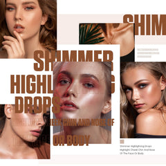MAEPEOR Shimmer Body Luminizer highlights decolletage for a refined glow.