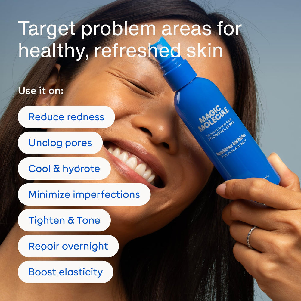 Magic Molecule hydrogel texture close-up highlighting cooling, hydrating feel