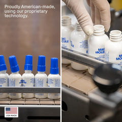 Magic Molecule Hypochlorous Acid Spray mist application shows even light coverage