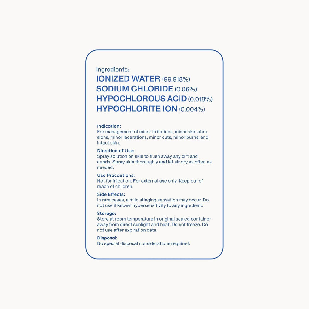 Magic Molecule Hypochlorous Acid Spray travel-friendly bottles ready for trips