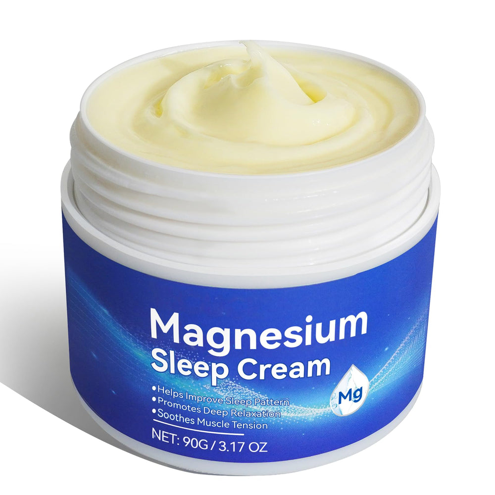 Magnesium Cream packaging shot highlights premium texture and clean ingredients.