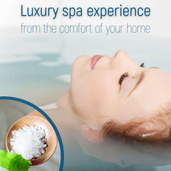 Magnum Solace magnesium chloride flakes close-up highlighting purity for home use.