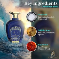 Side view of the Mahajan Desperado Legacy bottle emphasizes premium materials.