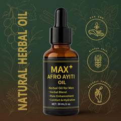 Maidlure Max+ Afro Ayiti Oil on skin for a smooth, soft sensation