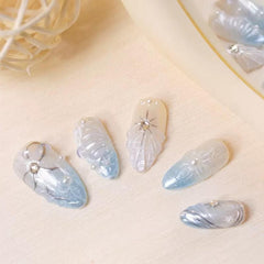 Maigitur 5D nails charms rhinestones add subtle sparkle for events.