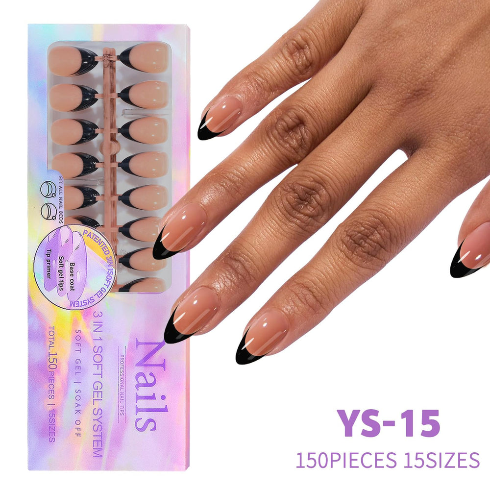 Maigitur nude short almond tips align with natural nails for a seamless look.