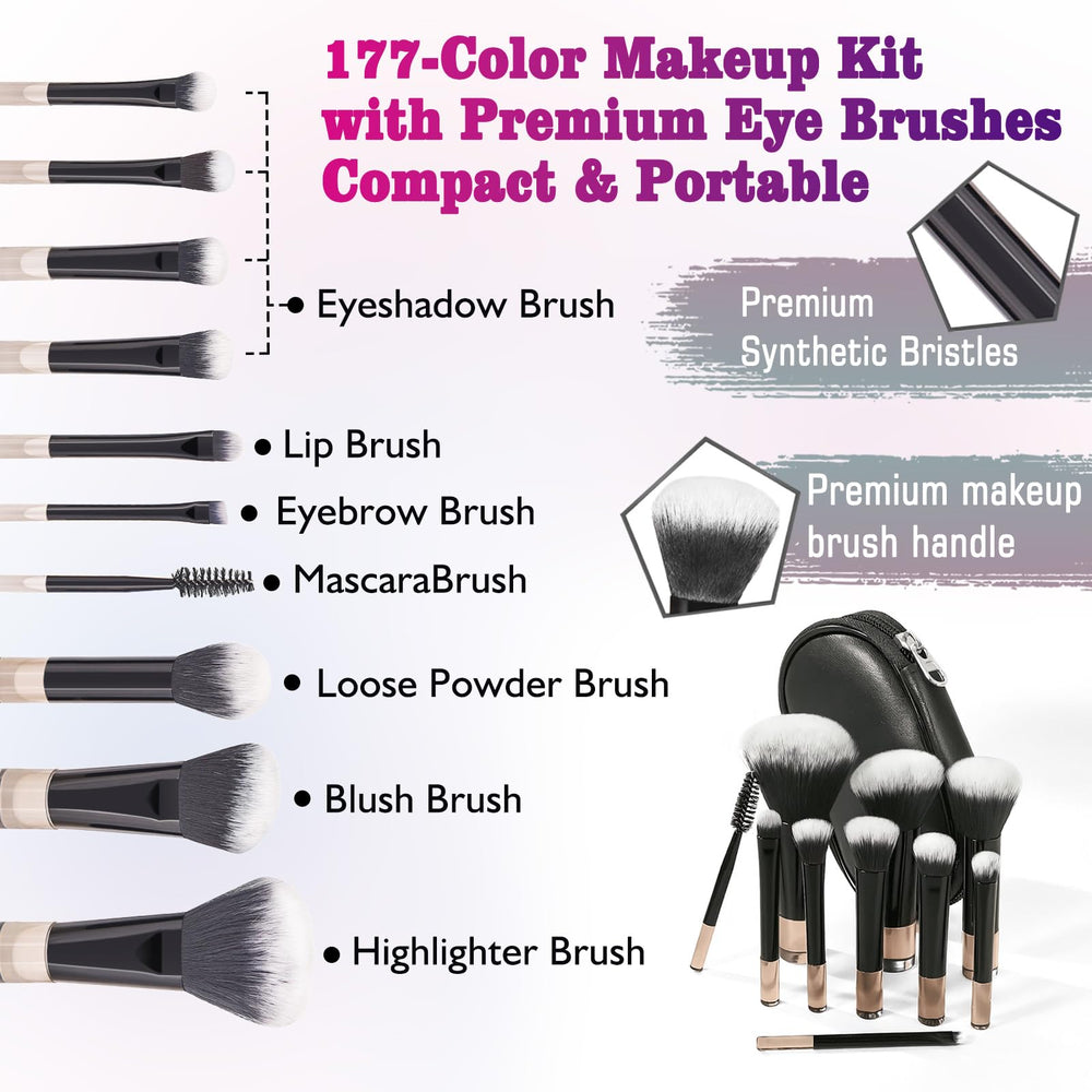 MAIRA 98-powder eyeshadows offer matte and shimmer shades for daily looks