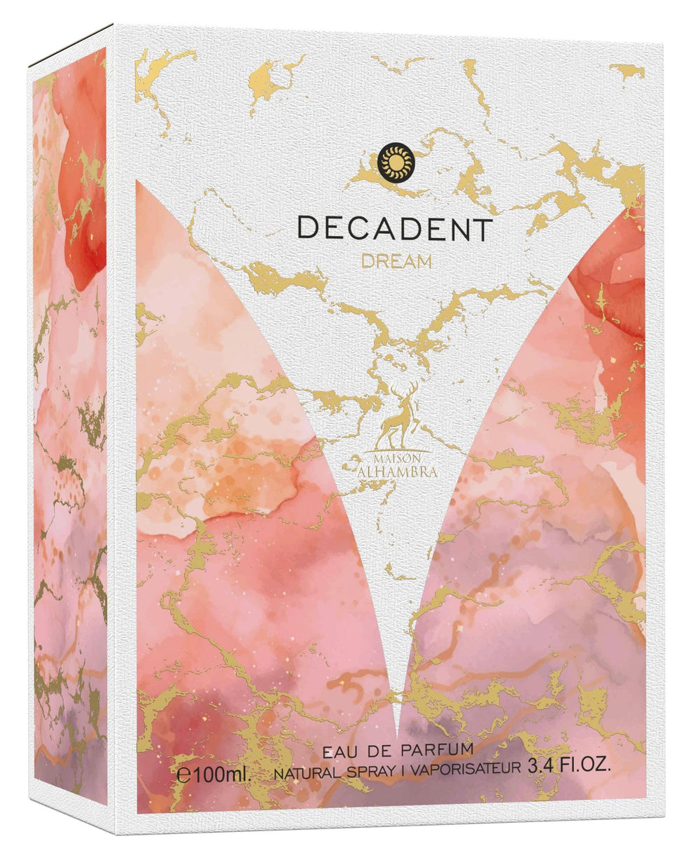 Maison Alhambra Decadent Dream packaging and bottle presented for gifting or special occasions.