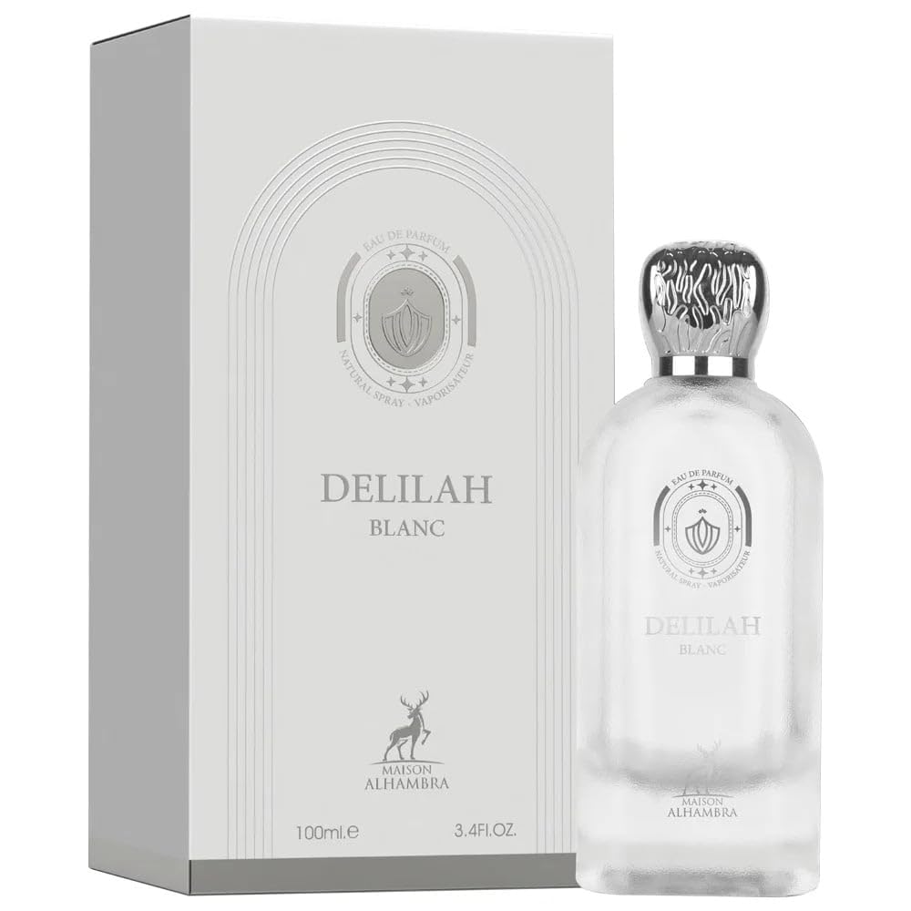 Maison Alhambra Delilah Blanc floral heart with jasmine and iris for elegant daytime wear