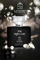 Night Club 80 mL bottle on display highlights compact luxury for travel.