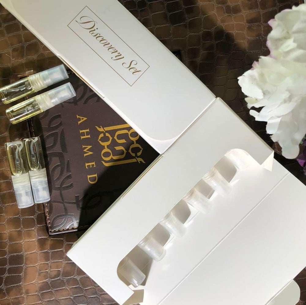 Maison d'Orient sample vials collection for trial before full-size purchase.