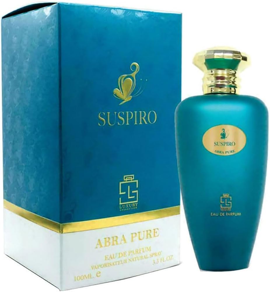Maison d'Orient Suspiro Abra Pure bottle showcasing vibrant citrus notes for daily wear.