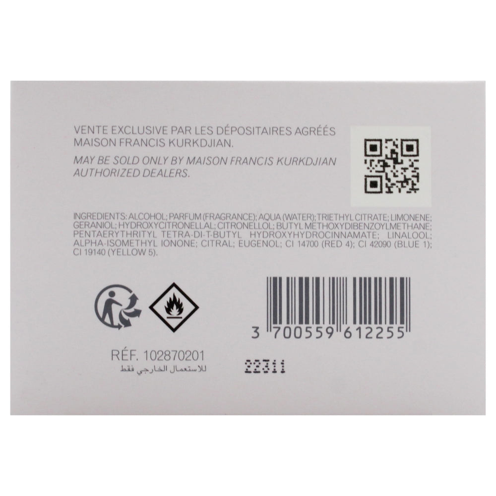 Maison Francis Kurkdjian A La Rose cedar-musk-base for a subtle, lasting finish.