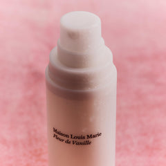 Maison Louis Marie Fleur de Vanille mist notes—raspberry and vanilla hints for a luxurious aroma