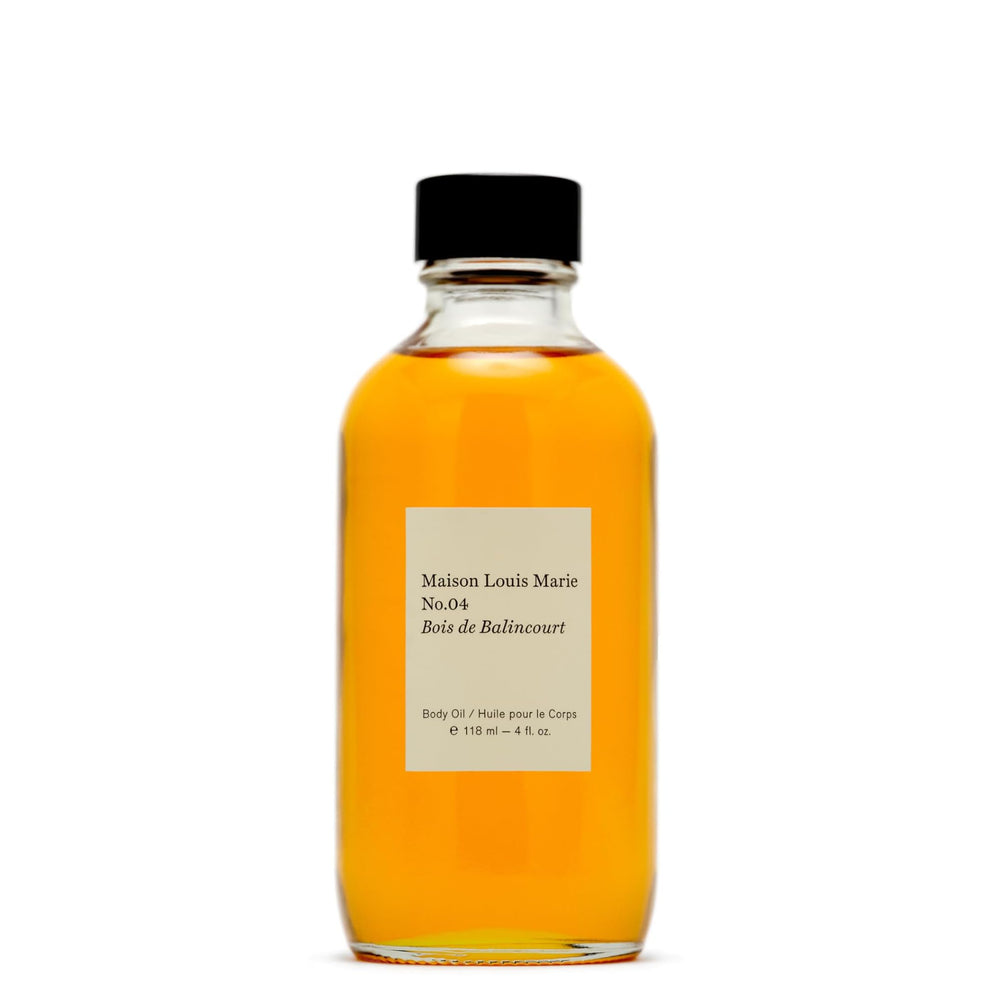 Maison Louis Marie No.04 Bois de Balincourt bottle ready for daily hydration.