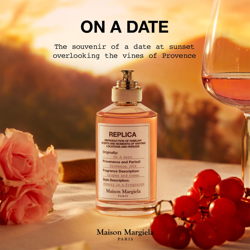 Maison Margiela Replica On a Date cap close-up, luxurious finish highlighting craftsmanship.