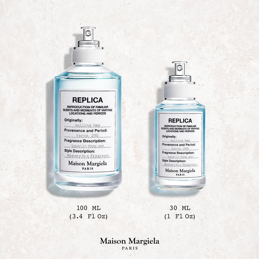 Maison Margiela Replica Sailing Day wind-on-skin suggests a cool, lasting presence.
