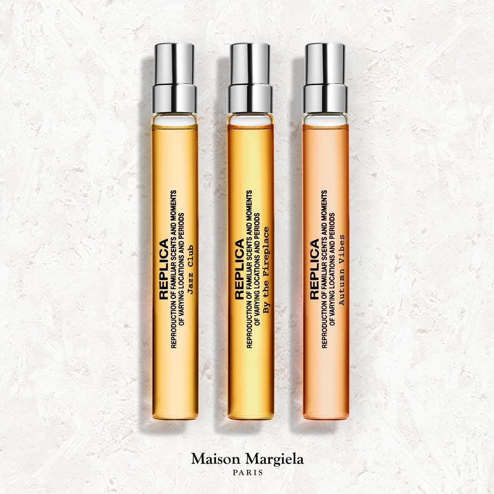 Maison Margiela Replica By the Fireplace travel bottle, warm notes for cozy outfits.
