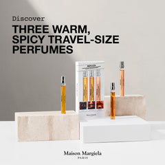 Maison Margiela Replica Warm & Spicy Trio travel set, on-the-go fragrance exploration.