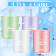 Maitys purple foam maker creates rich foam in seconds for easy cleansing.