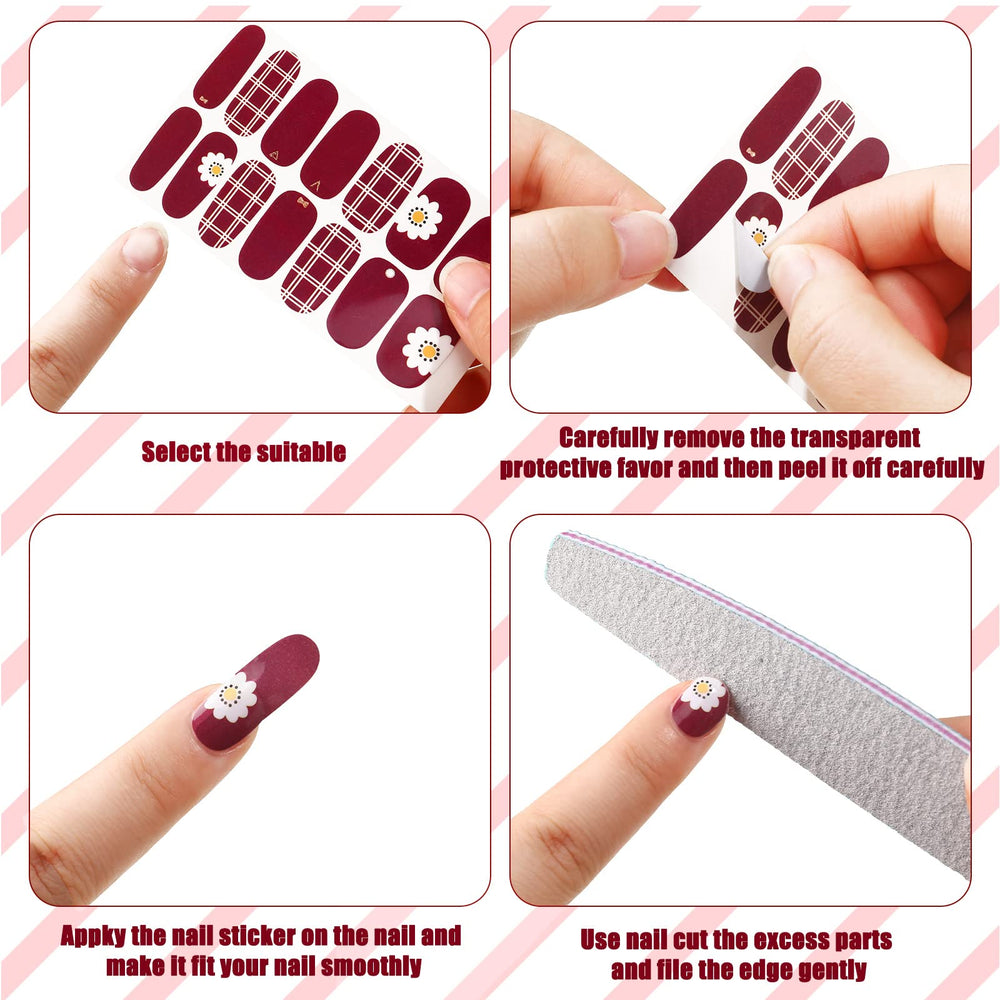 Maitys nail sticker sheets measure 10x5 cm for versatile design options.
