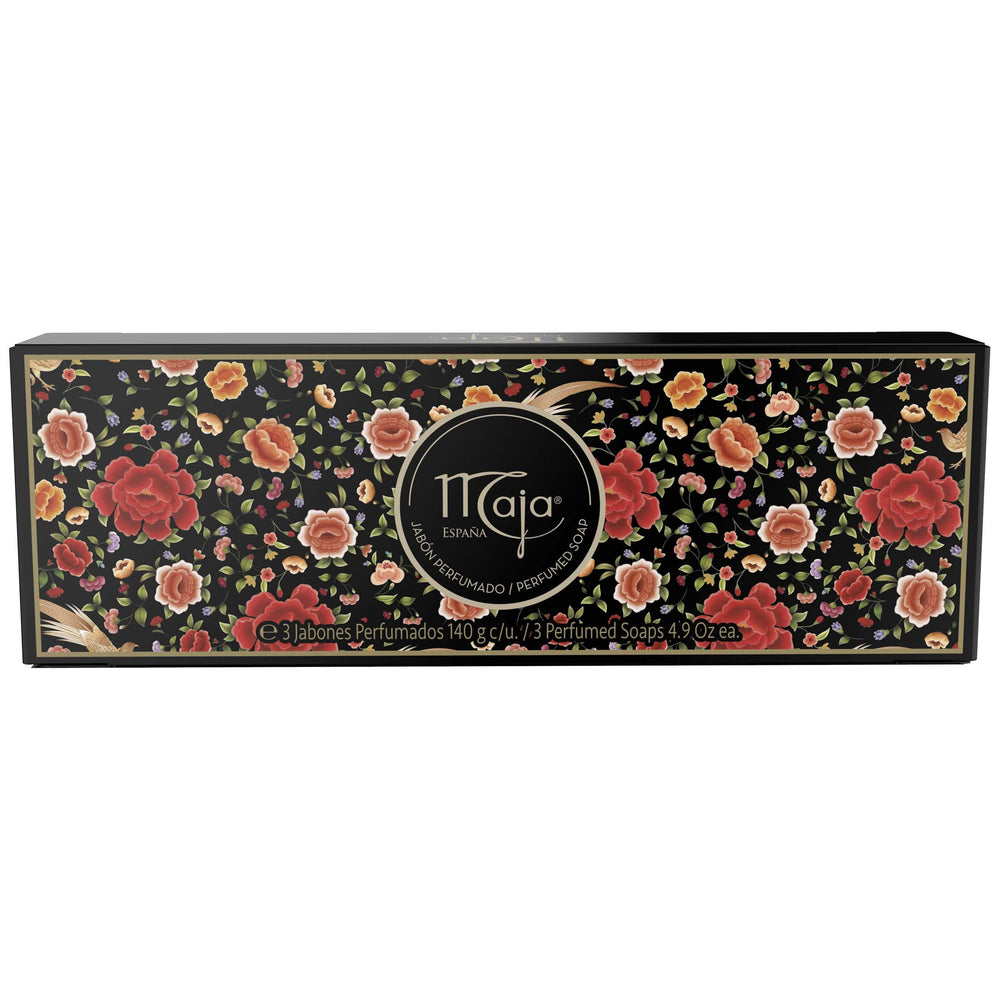 Maja Myrurgia women's soap packaging on shelf, premium gifting option.