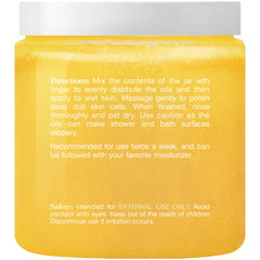 Organic aloe vera juice component visible in Majestic Pure Sweet Orange Body Scrub.