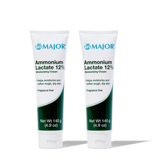 MAJOR ammonium lactate 12% cream bottle with pump for hydrated, smooth skin.