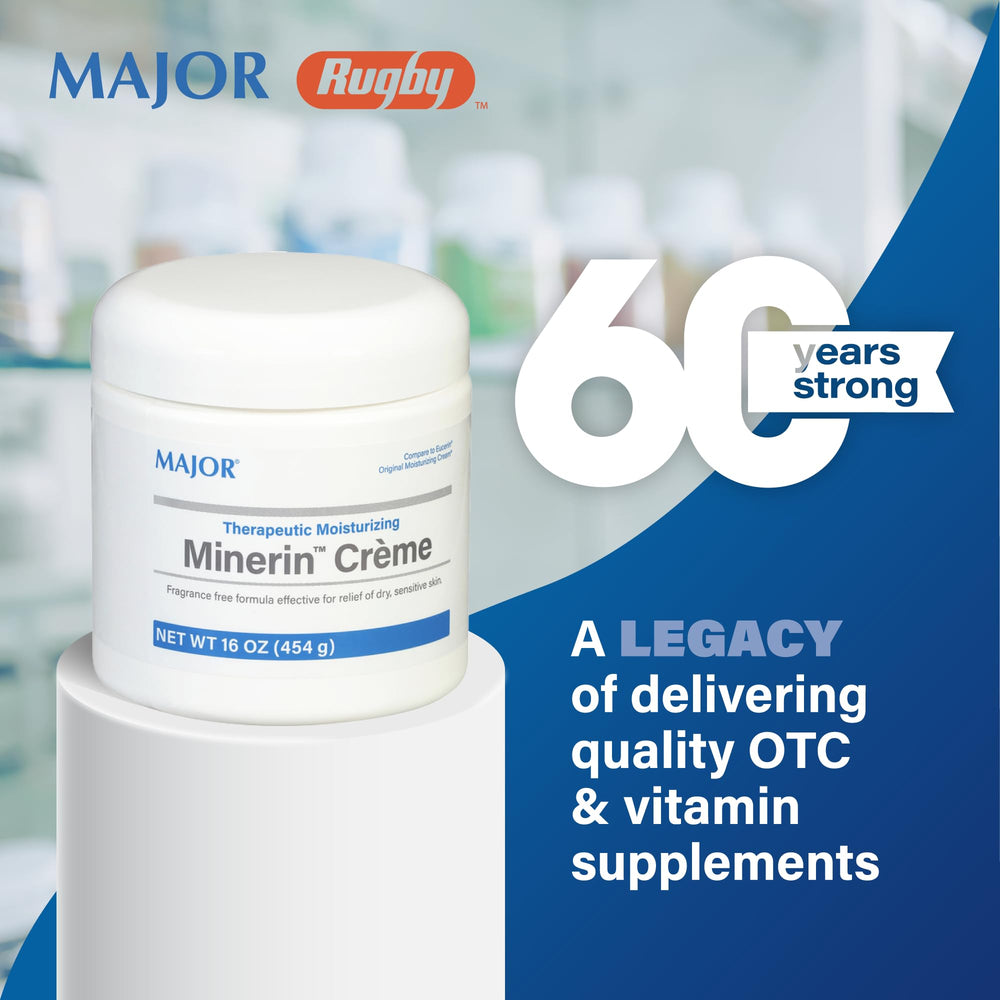 MAJOR Minerin Créme 5-pack display communicates value and ongoing moisturization.