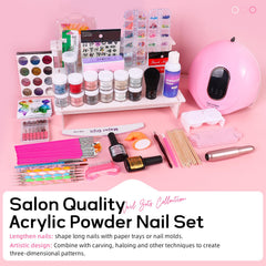 Major Dijit 12-color acrylic powder swatches for versatile nail art.