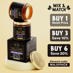 MAJU Tallow Honey Balm ideal for dry patches on skin