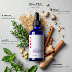 Maka Capilar Health drops applied to scalp for targeted use