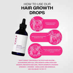 Maka Capilar Health dropper ready for scalp application