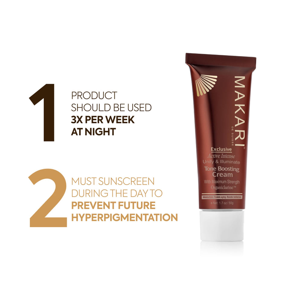 Makari night routine application on the face illustrates calm, nourishing care