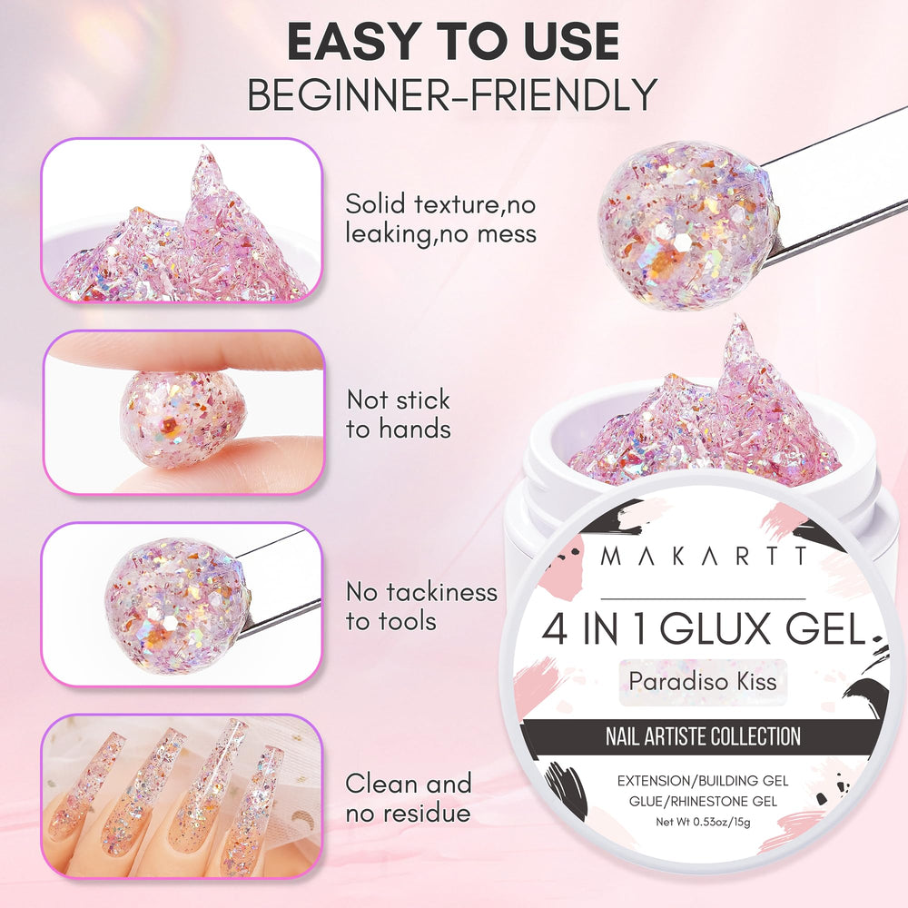 Makartt 3D Gel Heart Mold for chic sculpted accents
