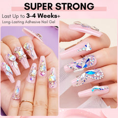Makartt 3D nail art glue enabling dimensional shapes under UV light.