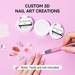 Makartt 3D sculpting gel for dimensional nail art design