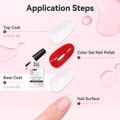 Makartt Base Coat creates strong adhesion for natural and false nails.