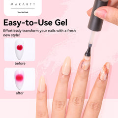 Makartt Blooming Gel-Watercolor Look blooms with color for soft gradients.