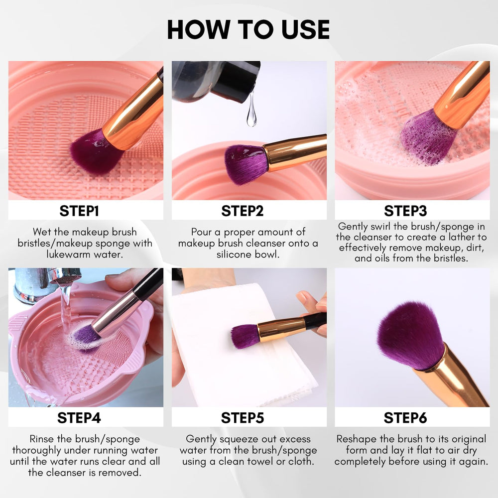 Makartt Brush Cleaner Solution with drying stand for neat air-drying