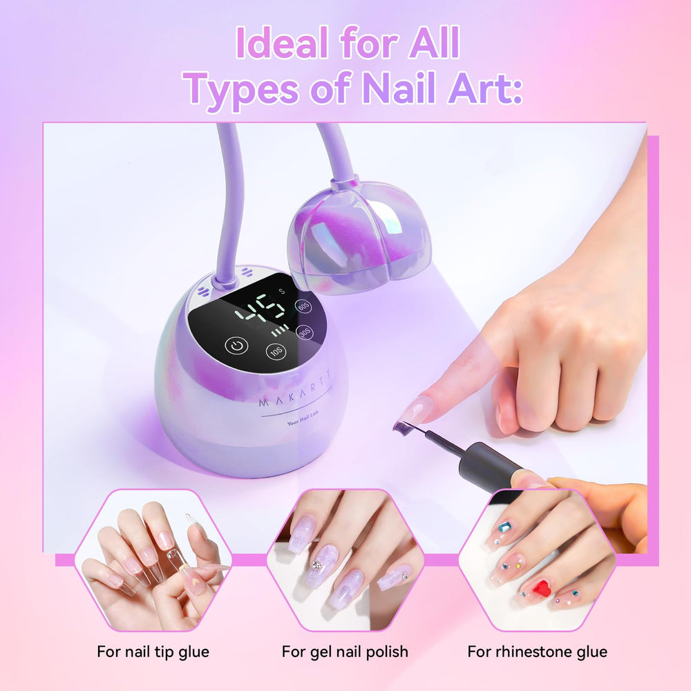 Makartt cordless design with USB charging supports on-the-go manicures.