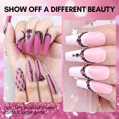 Makartt dark purple rhinestones 2mm flatback for intricate nail art.