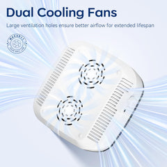 Makartt dust collector top controls featuring stepless speed adjustment.