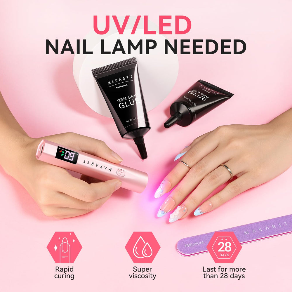 Makartt glue designed for easy at-home DIY manicures and pro nail techs.