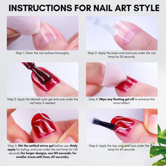 Elegant French tips with Makartt silver mirror finish