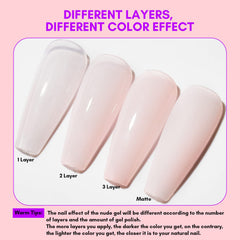 Makartt jelly nude shades create translucent layers for versatile looks.