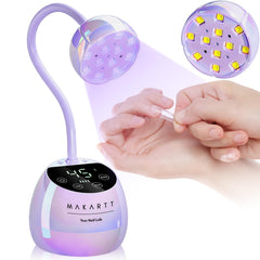 Makartt glazed purple UV LED nail lamp for precise, even curing.